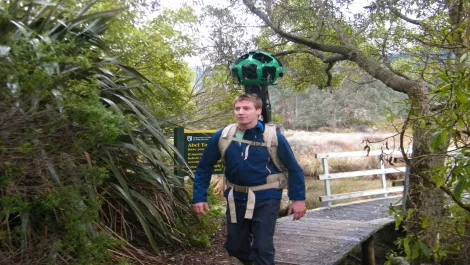 Google Street View Trekker takes on the Abel Tasman
