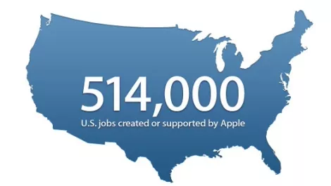 Apple touts employment numbers