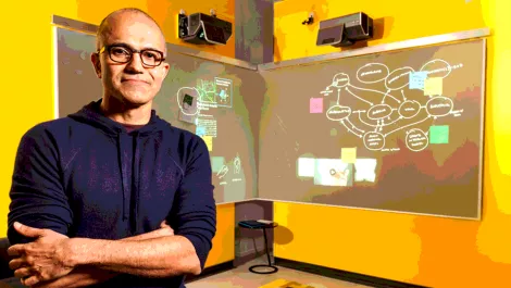 Redmond's big guns welcome Nadella...
