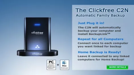 Clickfree launches “simple” backup solutions