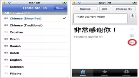 Google Translate now on iPhone