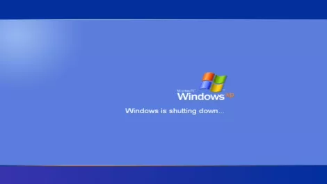 Windows XP shuts down for final time...