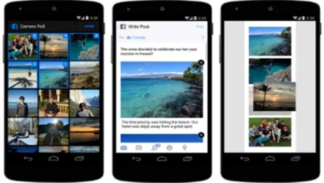 Sharing photos on Facebook via smartphone has become much easier - and cooler
