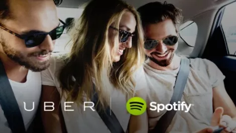 End of in-car radio? Uber and Spotify team up for ride-along listening