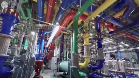Behind the scenes - and 360 - at Google's Dalles data center