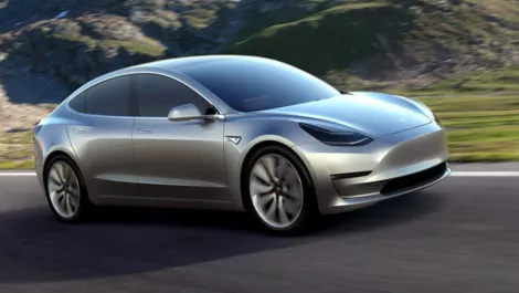 Tesla model three expected to start production on Friday