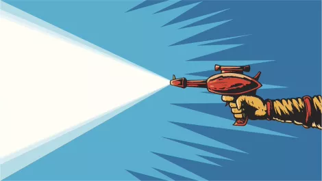 Set phasers to kill: Drones could be used to zap weeds