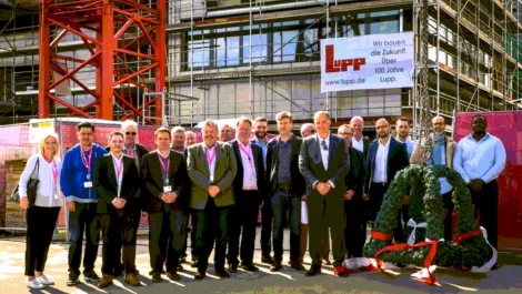 Zenium celebrates 'topping out' second Frankfurt data centre