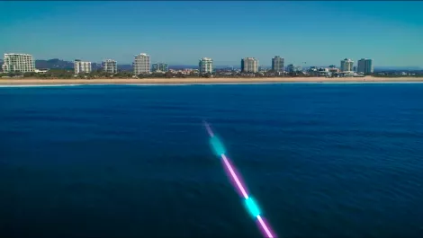 Sunshine Coast submarine cable landing station underway