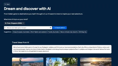 Skyscanner debuts AI-powered travel discovery tool in select markets