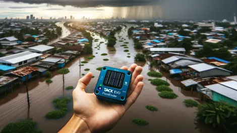 Tack One & Infineon develop world's first palm-sized flood monitor