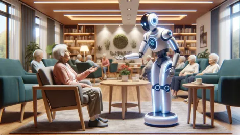 Melbourne's Andromeda Robotics trials AI companion robot in aged care