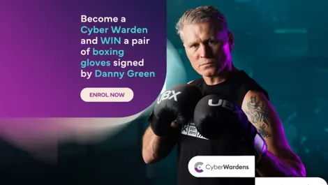 Put some muscle into online security and WIN a PAIR of SIGNED BOXING GLOVES by DANNY GREEN!