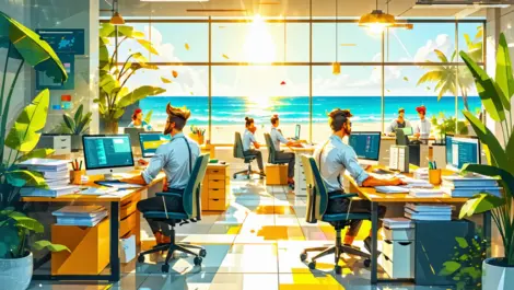Australian workers' productivity dips in summer months
