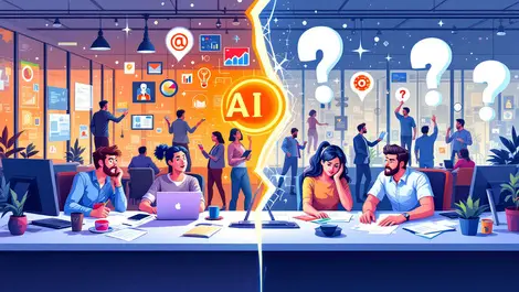 AI survey reveals job fears amid workplace enthusiasm