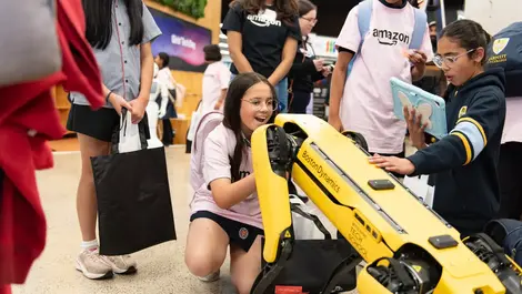 Amazon & university host event to boost girls in STEM careers