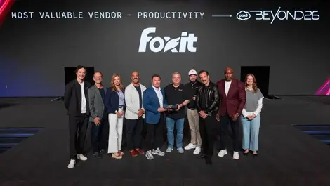 Foxit wins Pax8 global productivity award for MSPs